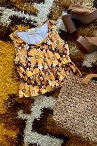 Baby Doll top in Get back yellow size S ready to ship