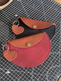 Image 2 of Luna Purse + Leather Heart Keyring Set