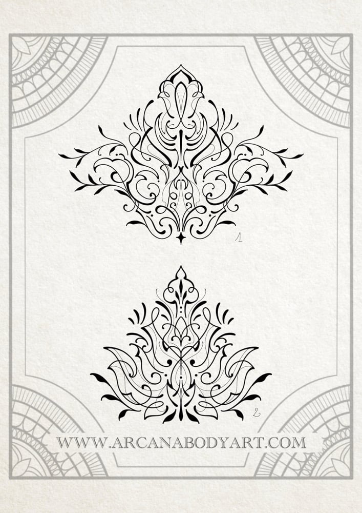 Image of Ornement lotus minimale