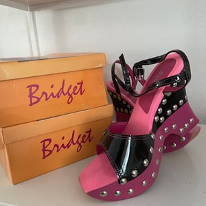 Image of DEADSTOCK BRIDGET WOODEN WEDGES 