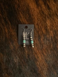 Image 1 of 5mm Sterling Silver- Turquoise Drops