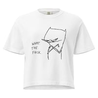 Image 2 of Women’s heavyweight boxy tee WAT THE F 