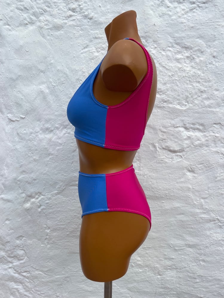 Image of Bikini alto Mediterráneo-Fucsia