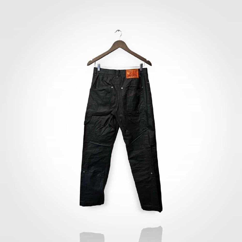 Image of 90's W.&L.T PVC Coated Painted Pants