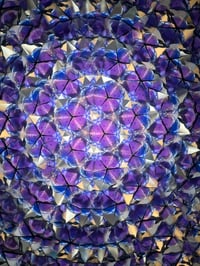 Image 5 of 🔮 Marblescope-5"White- Handmade Stained Glass Kaleidoscope 🌈