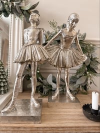 Image 1 of SALE! Antique Silver Ballerinas ( Set or Singles )