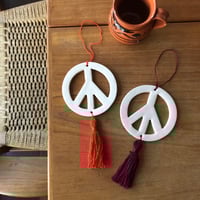 Image 4 of COSTA SUR- Leather Peace Ornament