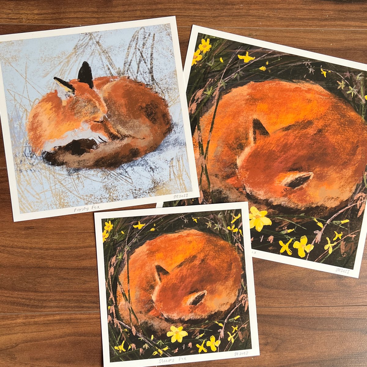 Image of Sleepy Fox - Archive Quality Print