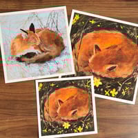Image 2 of Sleepy Fox - Archive Quality Print