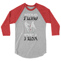 Image 3 of LOWER AZ PURO TUSA 3/4 sleeve raglan shirt