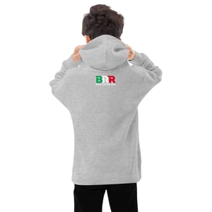 Image of Kids Mexican Blanket Raptor fleece hoodie