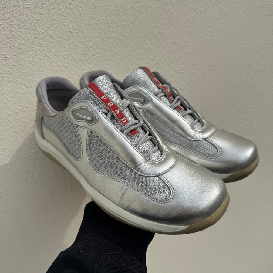 Image of 2000s Silver Prada Cups, Size UK 6