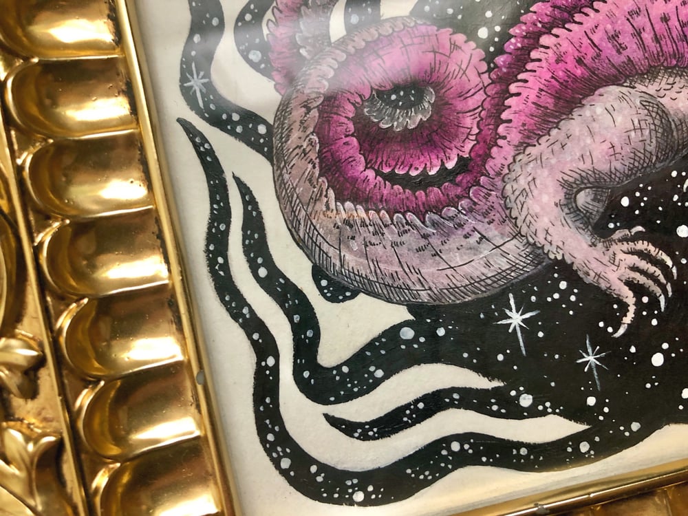 Image of Space Gator Painting