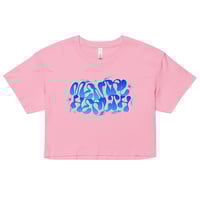 Image 3 of MHM CROP TEE - BLUE ICE 