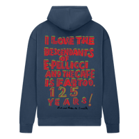 Image 2 of 125YR ANNIVERSARY E.PELLICCI X BOB AND ROBERTA SMITH HOODIE NAVY