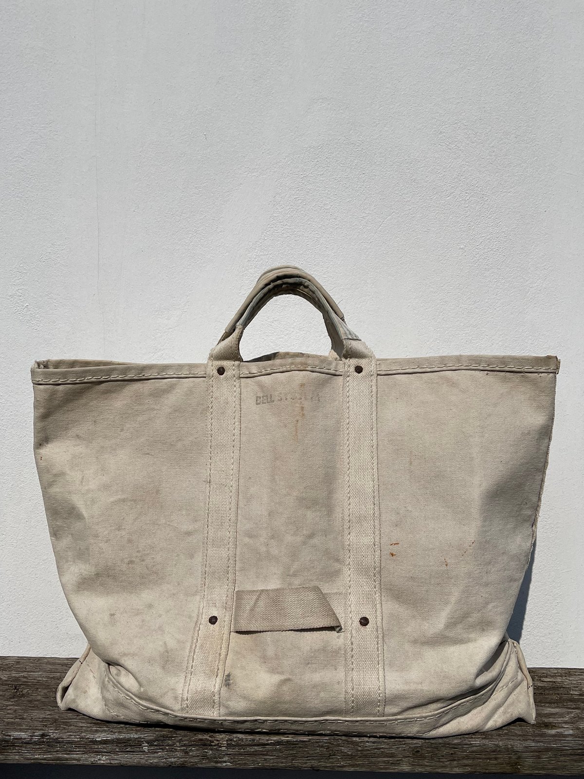 Image of Vintage 50s BELL SYSTEM CANVAS BAG