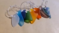 Image 5 of seaglass wine charms