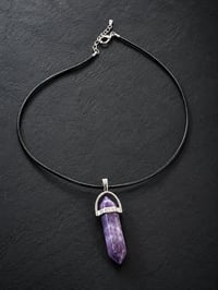 Image 3 of Amethyst Point Pendant Necklace
