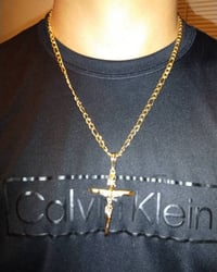 Image 3 of Men cross pendant necklace