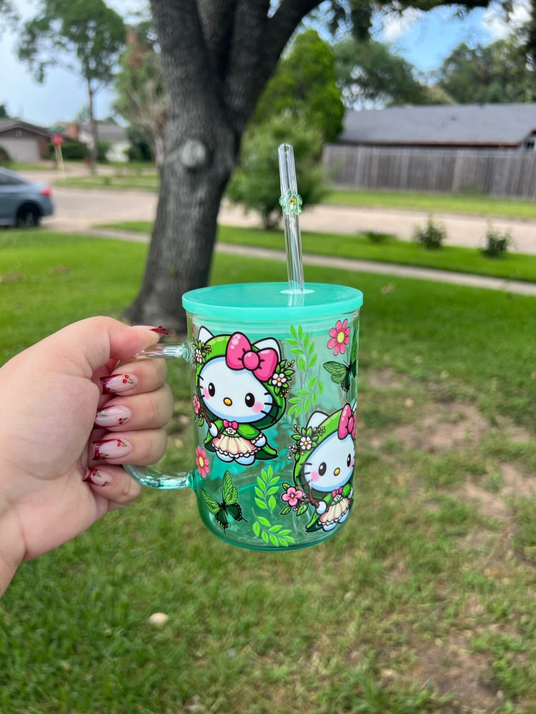 Image of 16oz - Colored Mug - Flower HK