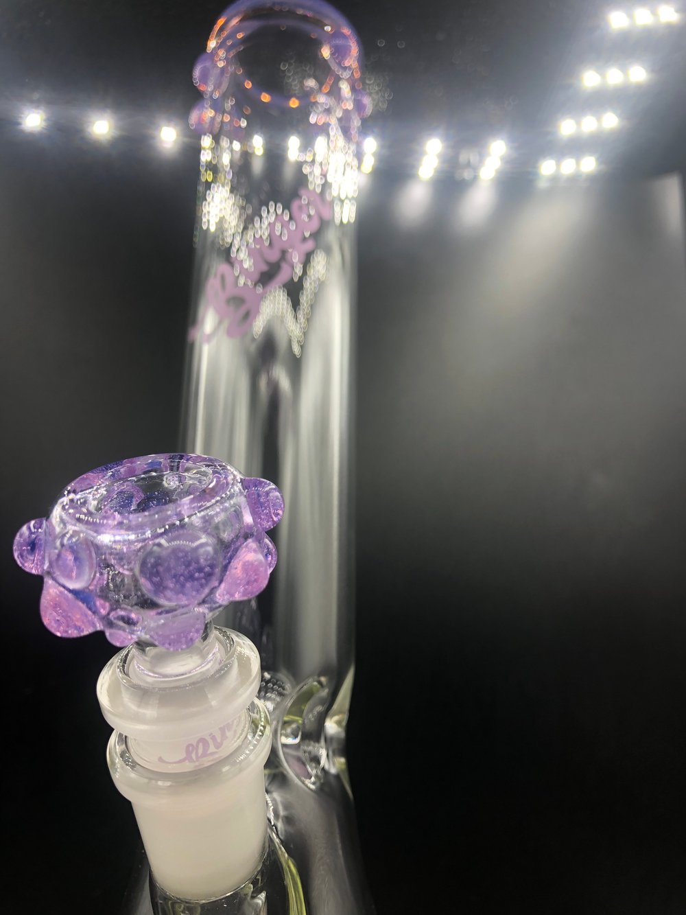 Image of 13 1/2” pink slyme beaker