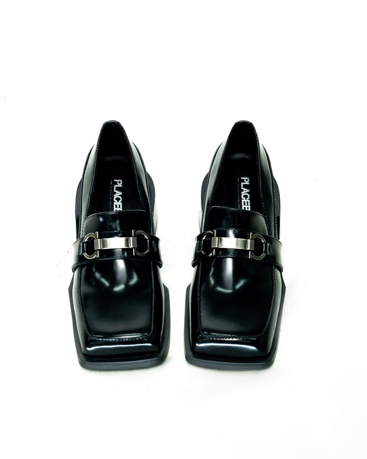 保障できる Omochi ENFOLD SQUARE-TOE LOAFER 38 黒 靴 - ptao.org