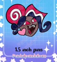 Image 2 of PREORDER Hazbin Hotel - The Vees heads Enamel Pin badge