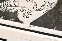 Image 4 of Snowy Owl ✦ Linocut Print