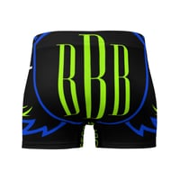Image 3 of BOSSFITTED Black Neon Green and Blue Boxer Briefs
