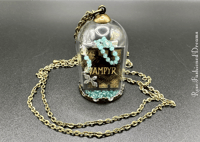 Image 9 of Vampire Slayer Handbook Glass Dome Necklace (Uranium Accents)