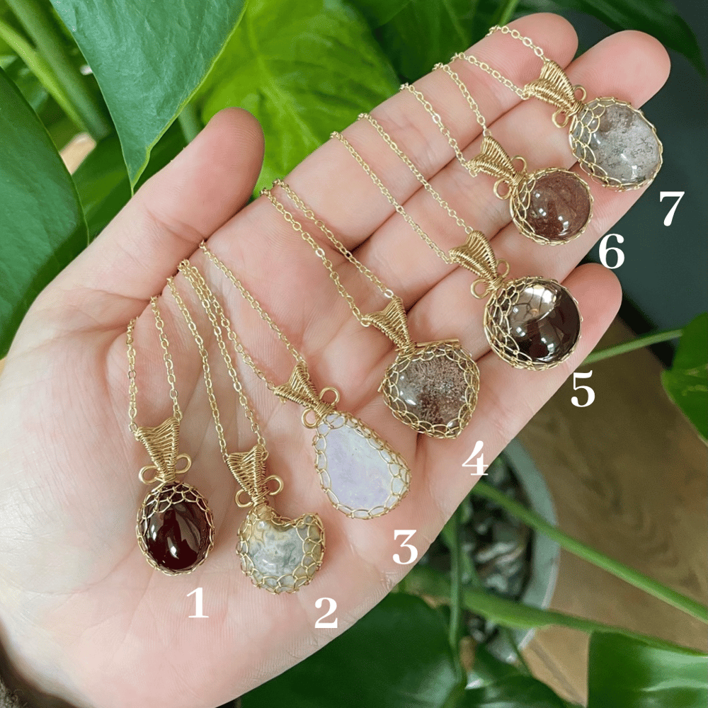 stanley's favourite crystal necklaces!