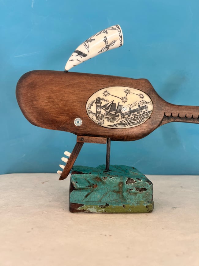 ARTICULATED WHALE SCULPTURE