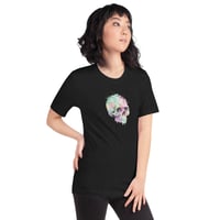 Image 3 of Colorful Watercolor Skull Unisex t-shirt