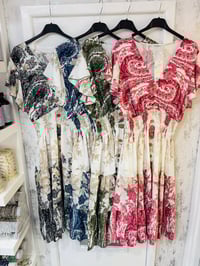 Tate - Angel Sleeve Midi Dress