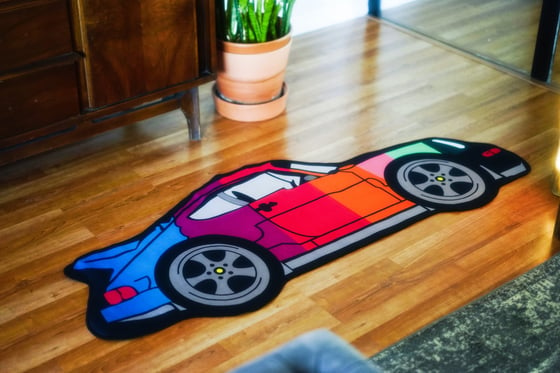 Image of Colors Porsche Rug 