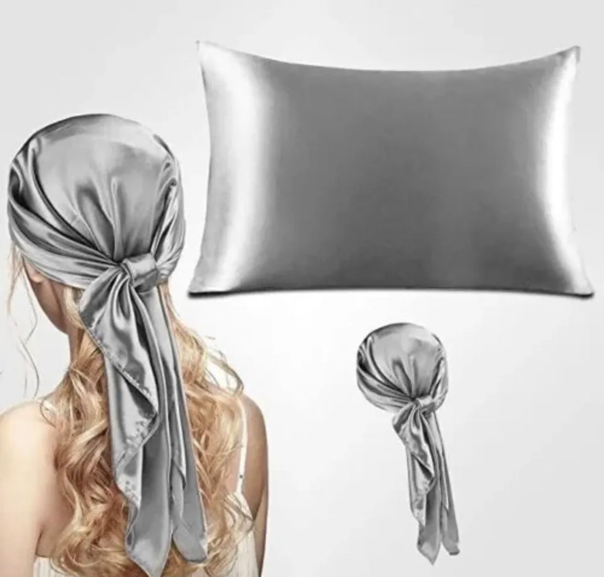 Luxury Silk Pillowcase & Scarf