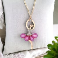 Image 6 of Girls Ballerina Necklace 