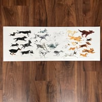 Dog Ombre - 70x25cm Giclee Print