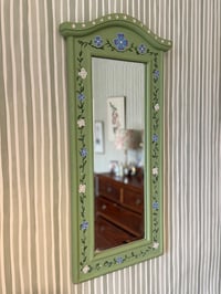 Image 2 of Hand-Painted Floral Mirror