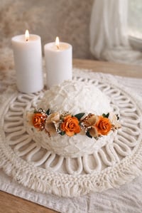 Image 2 of mini halo flowers orange