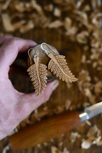 Image 4 of    Fern Leaf Earrings 