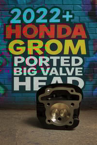Image 1 of 2022+ honda grom ported head for 125cc