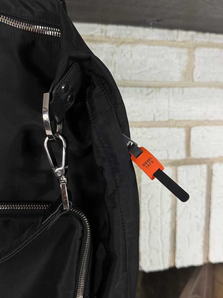 Image of Diesel Top-Strap Nylon Backpack