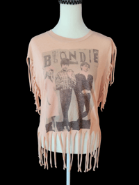 Image 1 of Vintage Blondie fringe hem tshirt