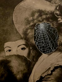 Image 2 of Antique fine art page -  Faceless Girl- Real Web B