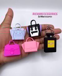 Image 2 of 5 pcs Designer Purse Charms