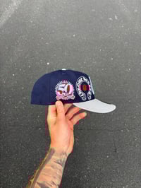 Image 2 of MULTI TONE NAVY GREY BALTIMORE ORIOLES CUSTOM FITTED CAP