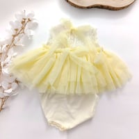 Image 3 of Sitter girls set April | size 9-12 months | yellow | cream