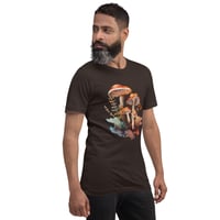 Image 20 of Colorful Watercolor Mycology Inspired Orange Mushroom Unisex t-shirt