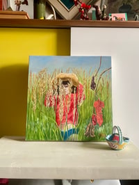 Image 1 of Oil Painting on Canvas of a Girl